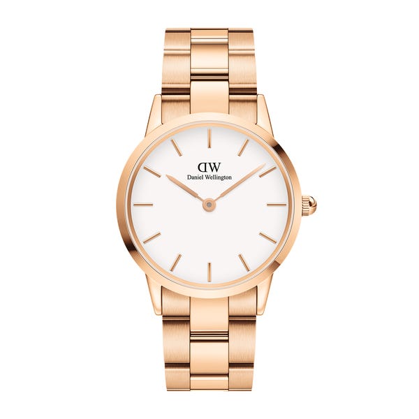 Daniel Wellington Iconic Link Rose Gold White 36mm
