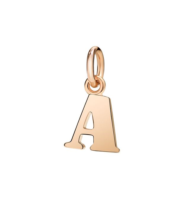 Dodo Letter 9kt Rose Gold