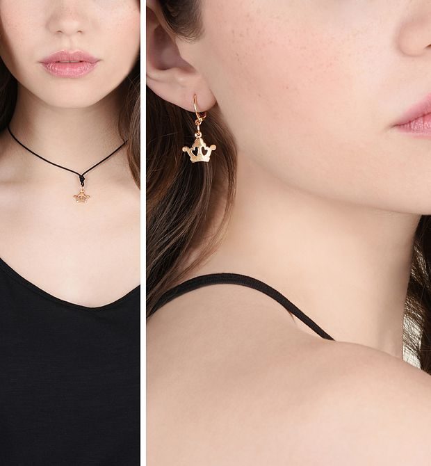 Dodo Princess Crown Charm 9kt Rose Gold