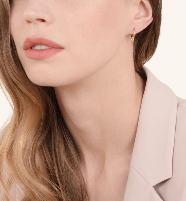 Dodo Orecchino A Cerchio Piccolo Oro Rosa 9kt