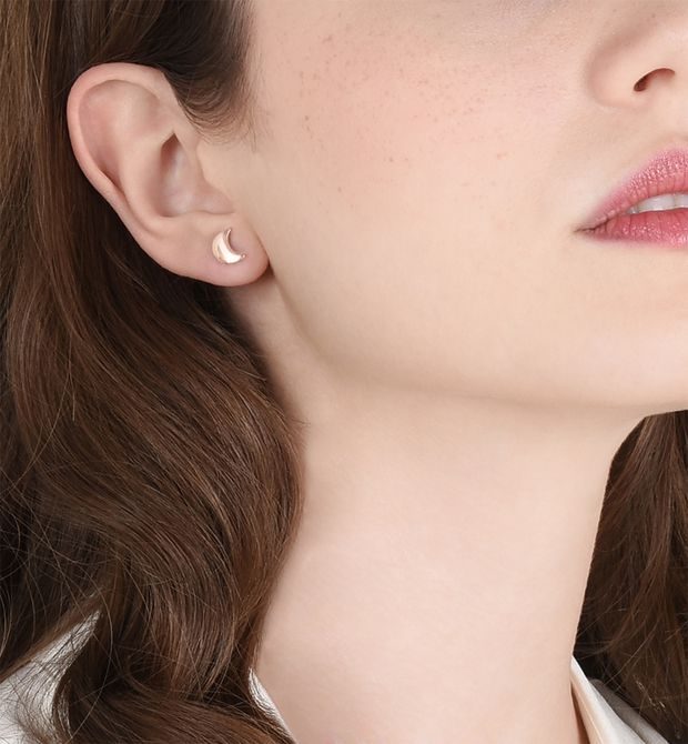 Dodo Moon Earring 9kt Rose Gold