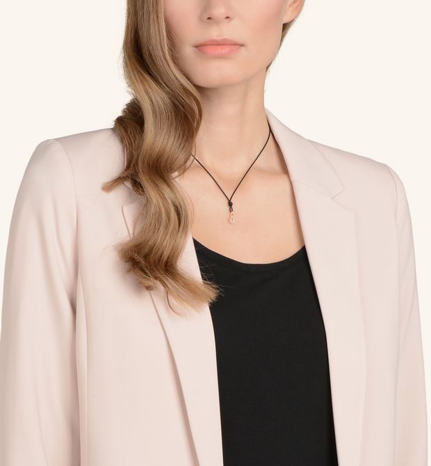 Dodo Moon Charm in 9kt Rose Gold and Brown Diamonds