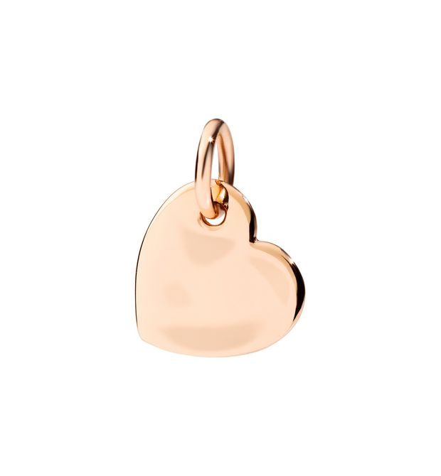 Dodo Heart Charm 9kt Rose Gold