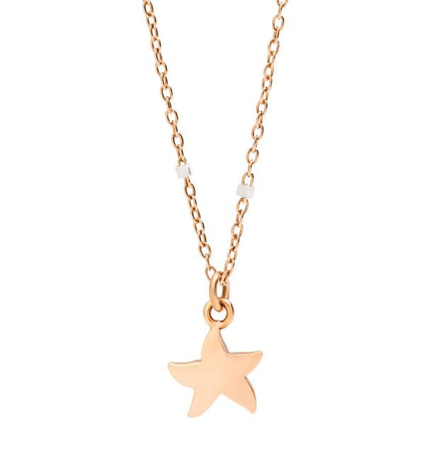 Dodo Collana Mini Stellina Oro Rosa 9kt