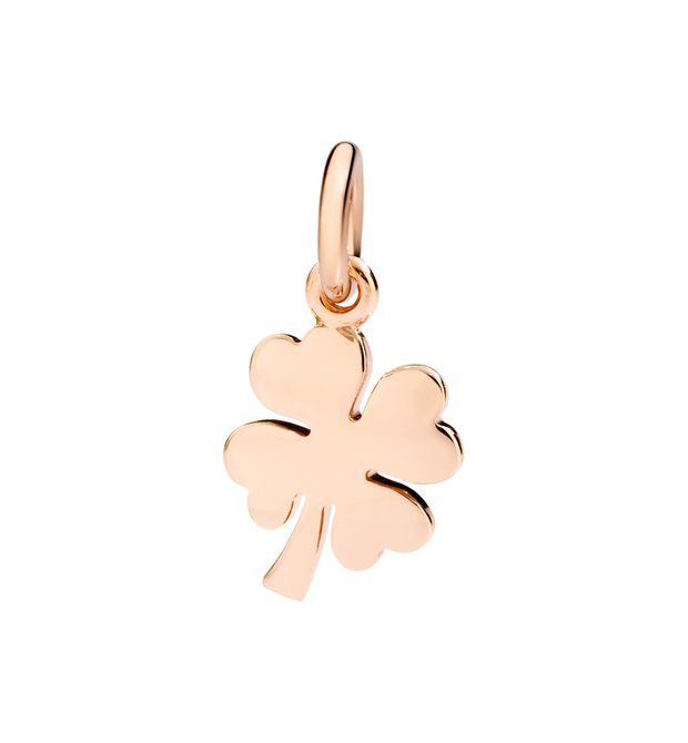 Dodo Rose Gold Four Leaf Clover Charm