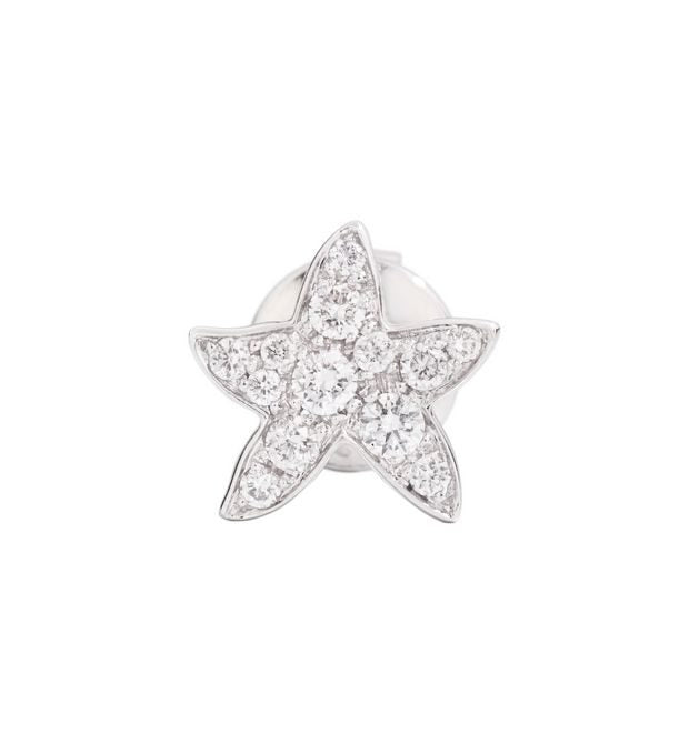 Dodo Precious Star Earring in White Gold and Diamonds