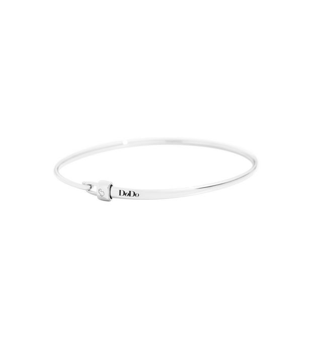 Dodo Silver Bangle Bracelet With Stopper