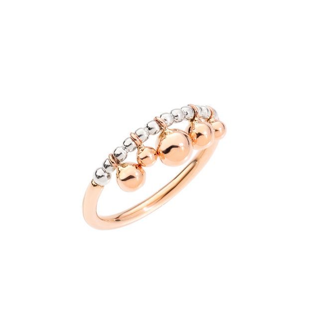 Dodo Anello Bollicine Oro Rosa 9k e Argento