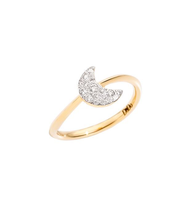 Dodo Large Moon Ring 18kt Yellow Gold