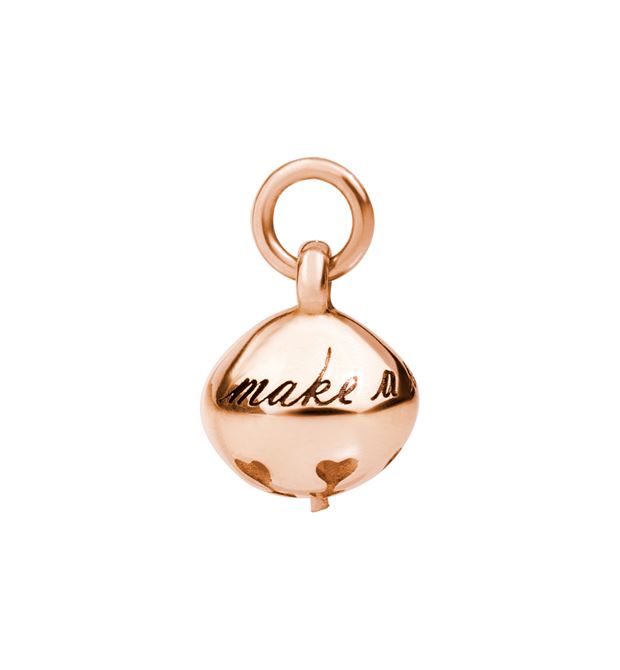 Dodo Bell Charm Rose Gold