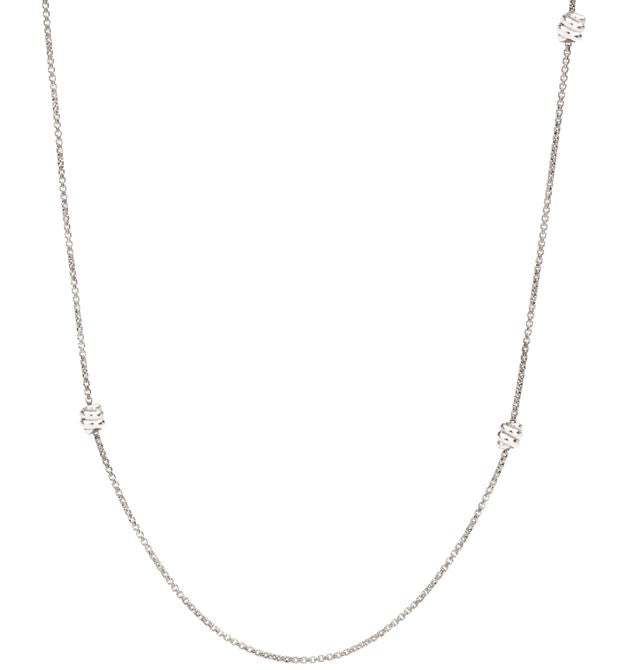 Dodo Silver Knot Necklace 80 cm