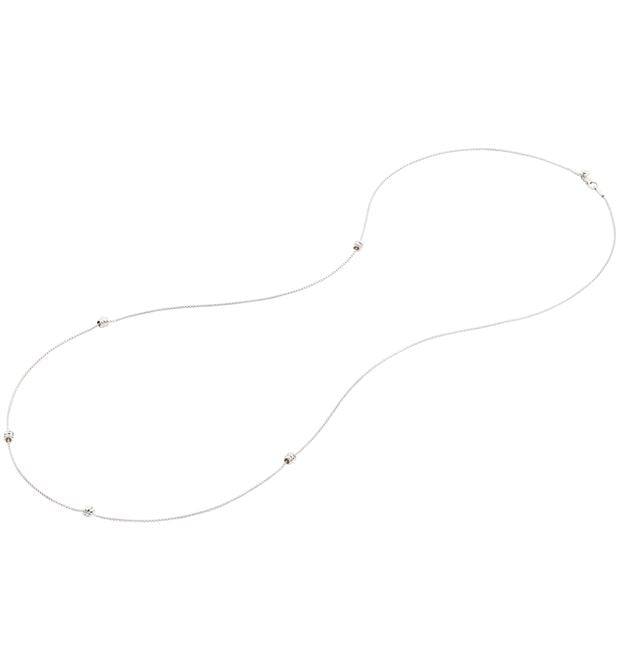 Dodo Silver Knot Necklace 80 cm