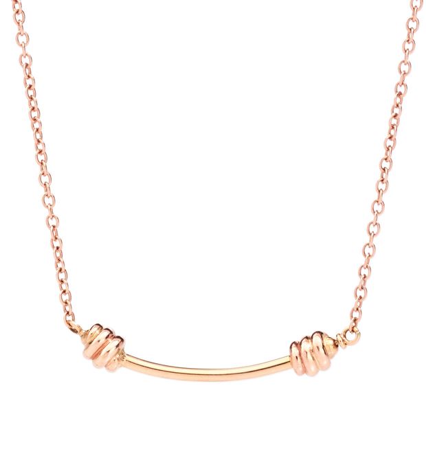 Dodo Knot Necklace 9kt Rose Gold