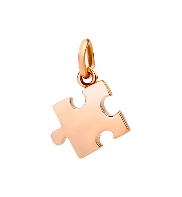 Dodo Charm Puzzle Oro Rosa 9kt Destro