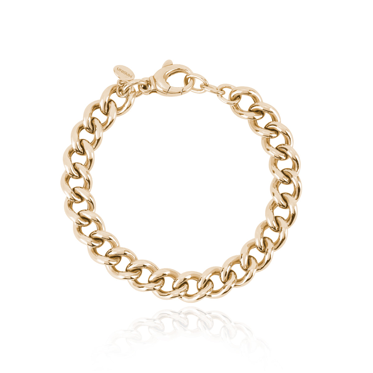 Maiocchi Silver Bracciale Maglia Groumette Argento Dorato