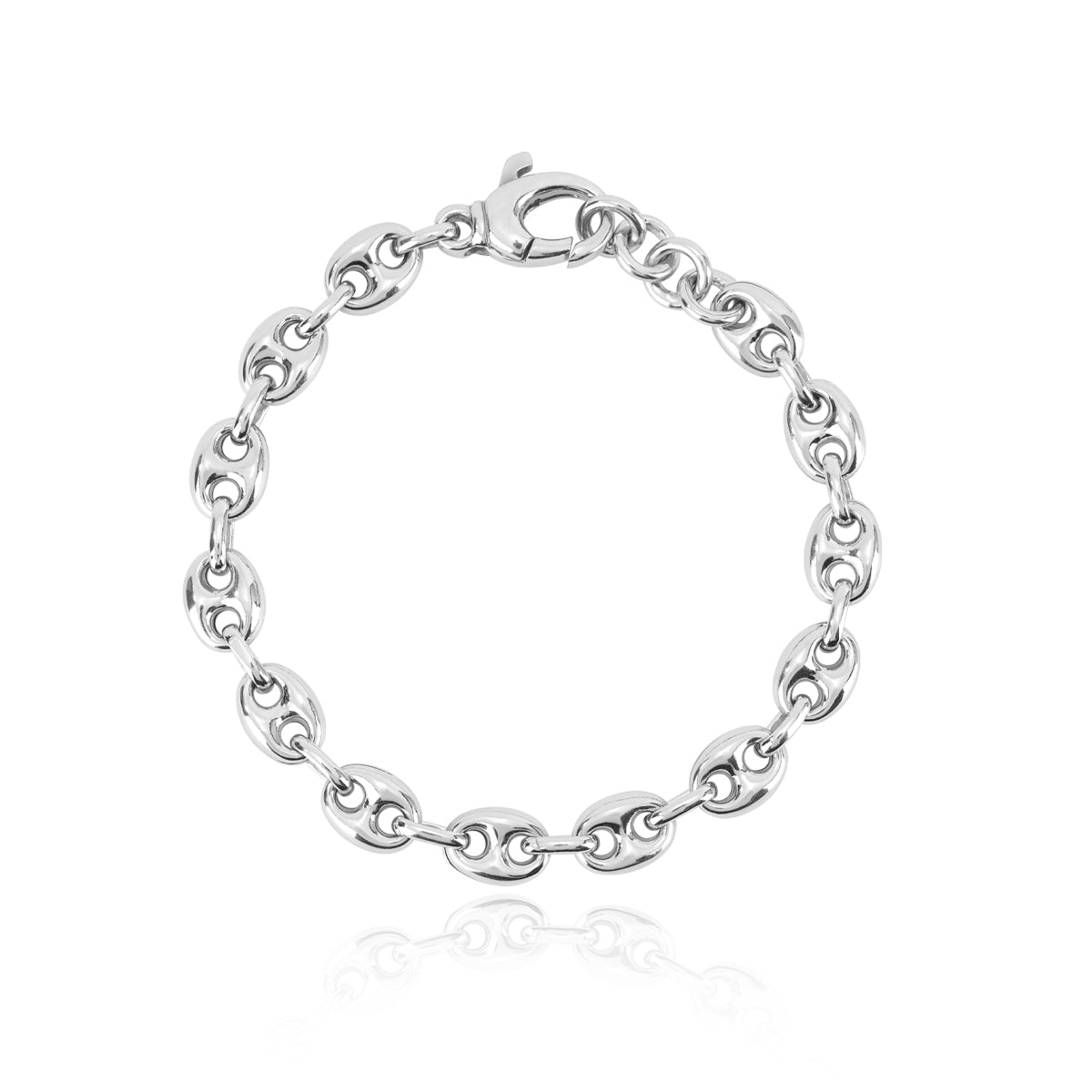 Maiocchi Silver Bracciale Maglia Marina Argento