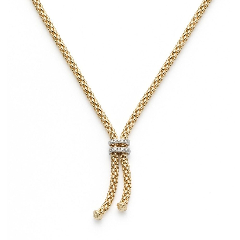 Fope Maori Necklace Yellow Gold and Diamonds 809BBR