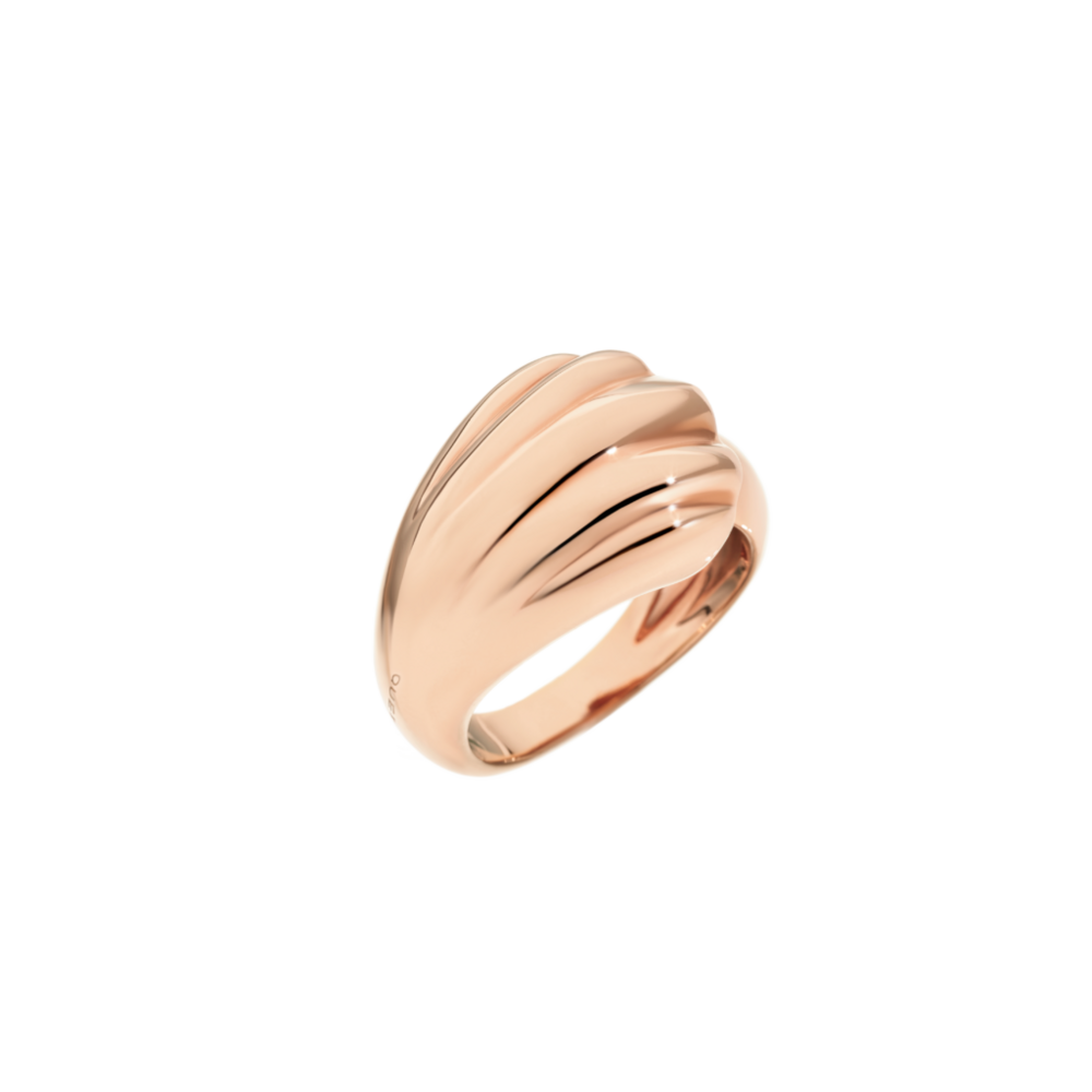 Queriot Galvanic Shell Ring Rose Gold