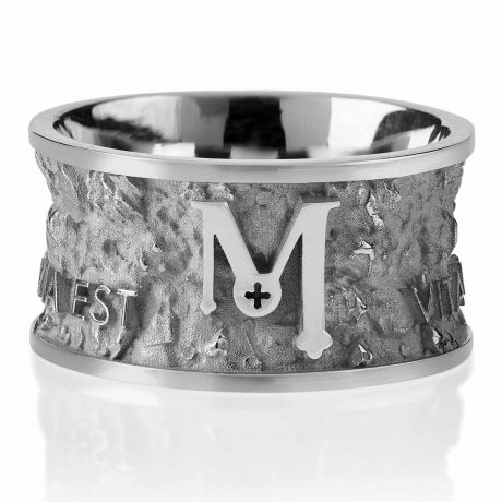 Tuum ITINERE Ring in Rhodium Plated Silver