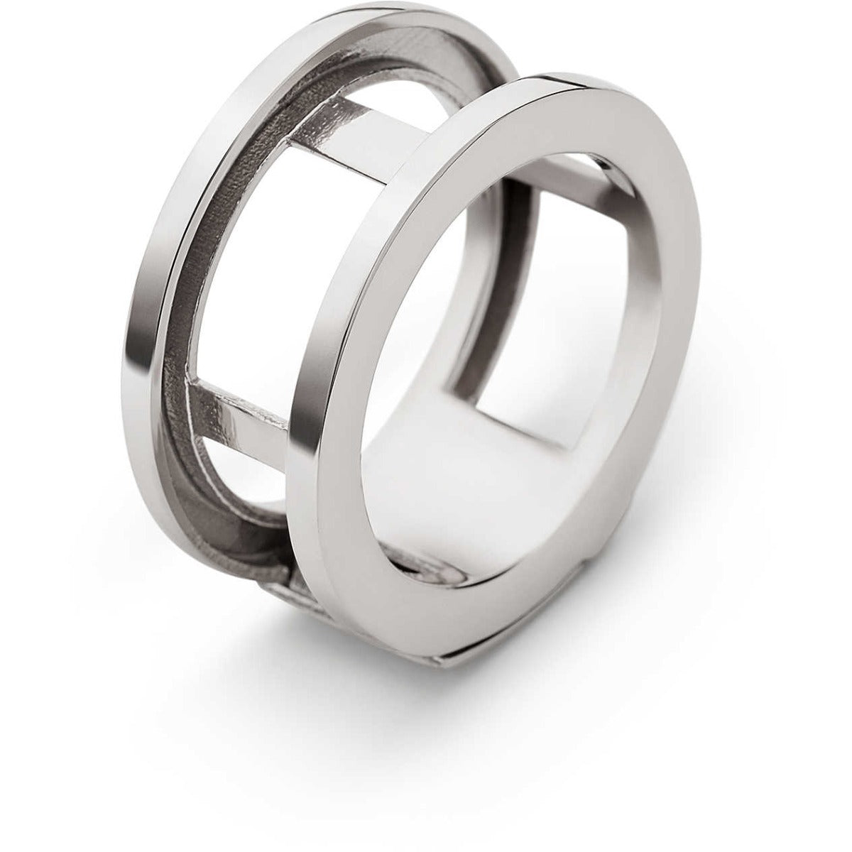 Eleonora Giordani Shooting Star ring in rhodium-plated silver