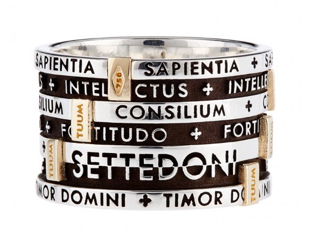 Tuum Ring 7 in Silver and yellow gold