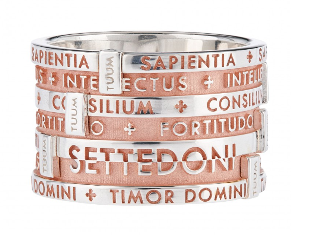 Tuum Ring 7 in Pink Plated 925 Silver