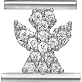 Eleonora Giordani Symbol Rhodium-plated silver angel