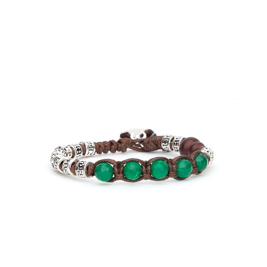 Tamashii Multifaceted Prayer Wheel Green Agate BHS924-S4-12
