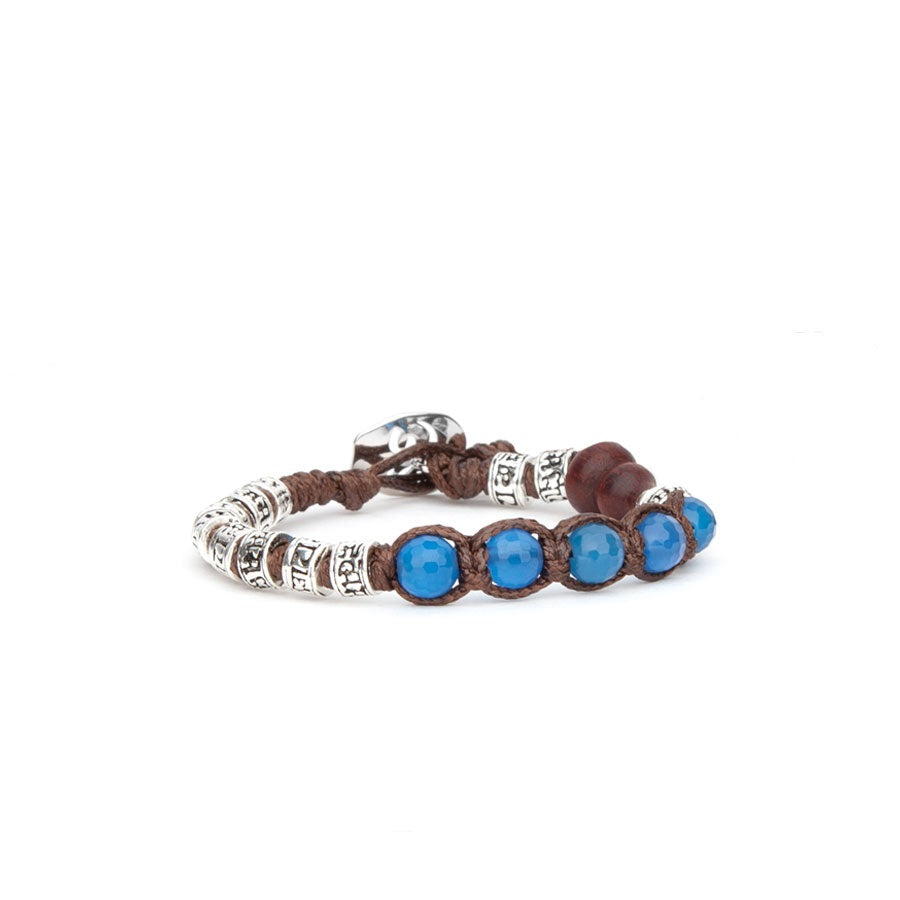 Tamashii Ruota Preghiera Multifaceted Agata Blu BHS924-S4-18