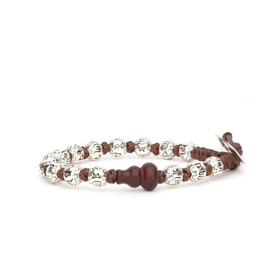Tamashii Silver Prayer Wheel Bracelet 6 mm BHS924-S7