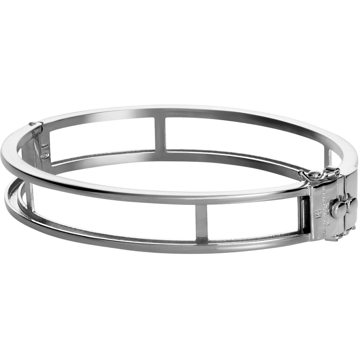 Eleonora Giordani Rhodium-plated silver bangle