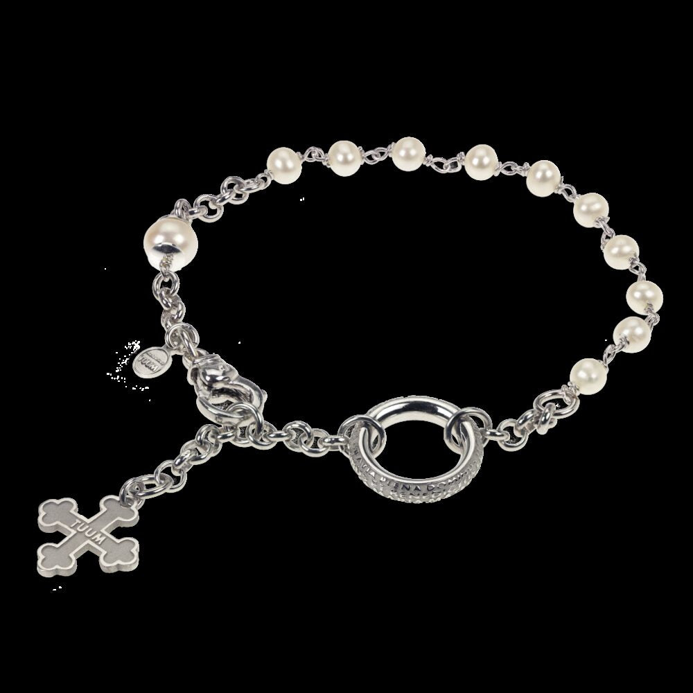Bracciale Tuum Flore argento e perle