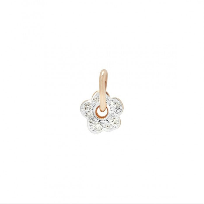 Dodo Flower Pendant with Diamonds