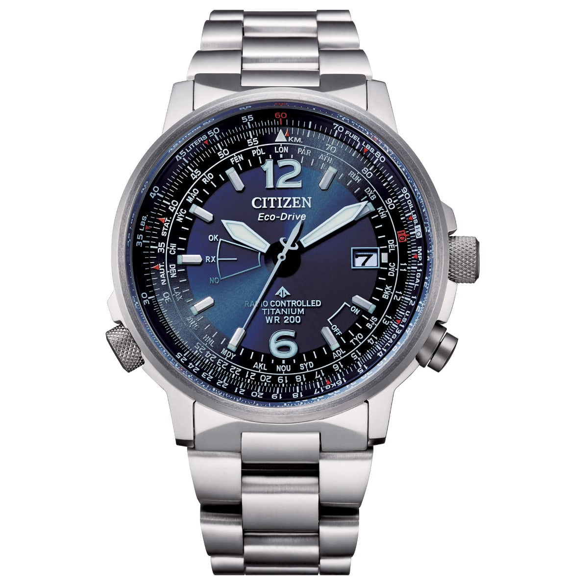 Citizen Pilot Super Titanium Radio Controlled CB0230-81L