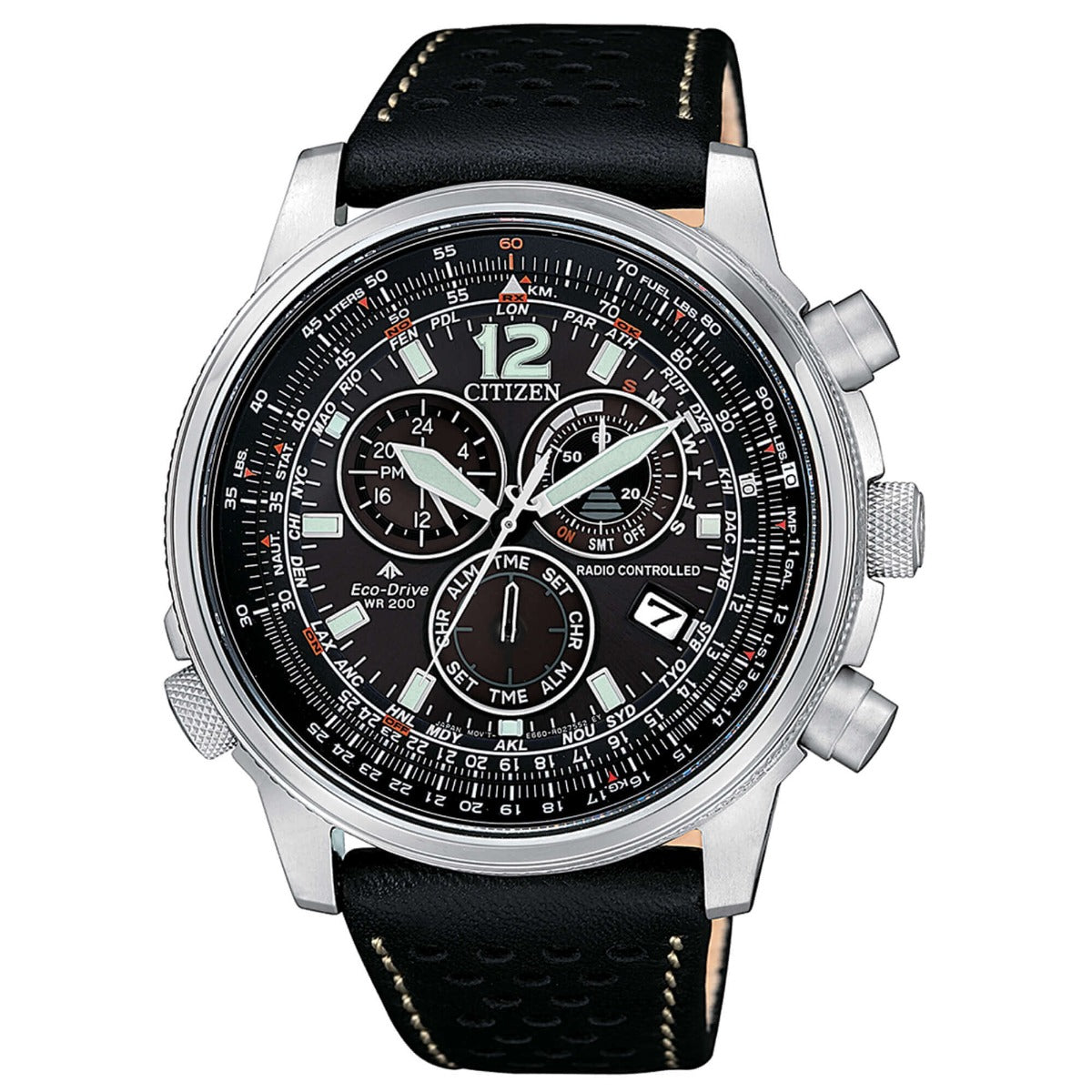 Citizen Crono Pilot Acciaio Radiocontrollato CB5860-19E