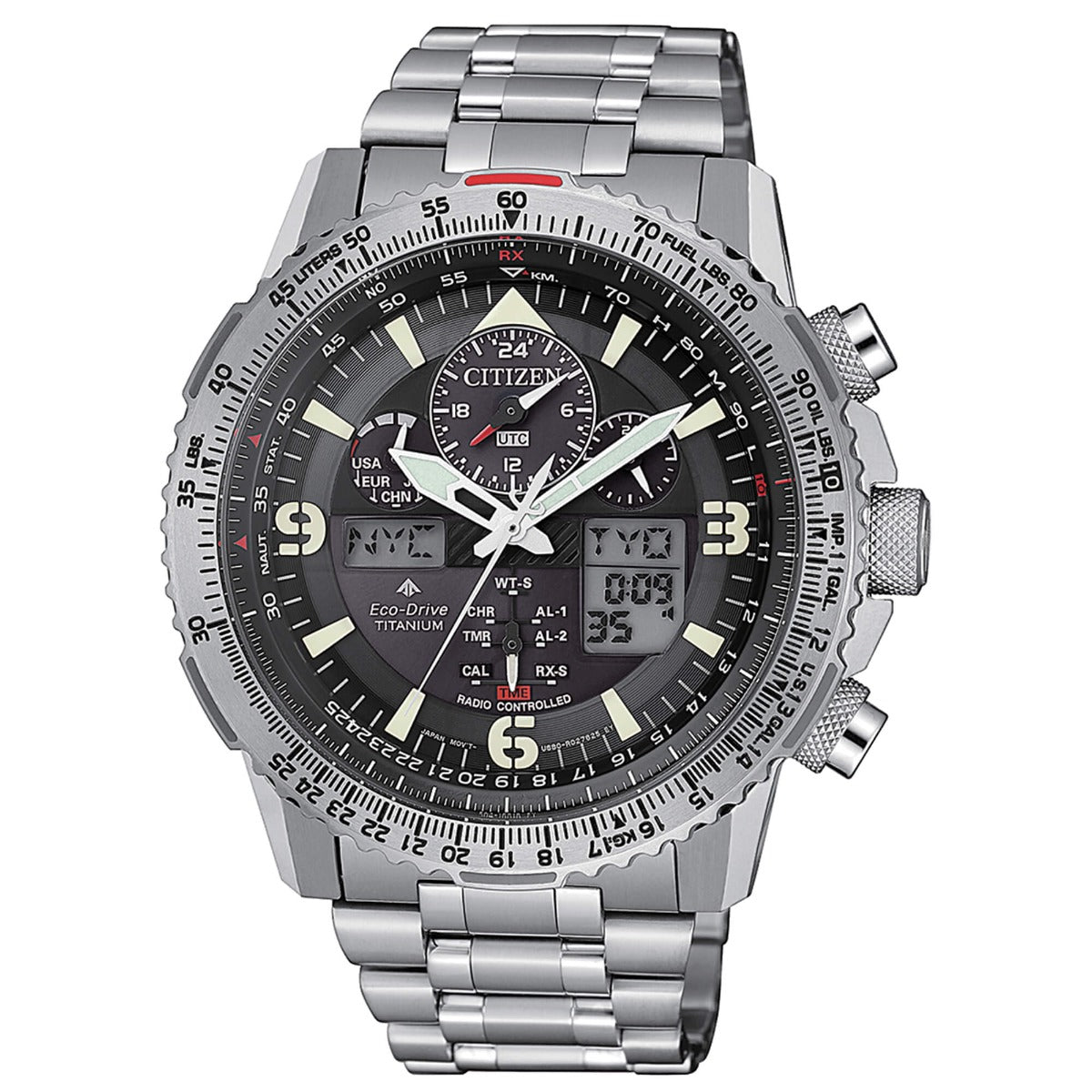 Citizen Skyhawk Super Titanium Radio Controlled JY8100-80E