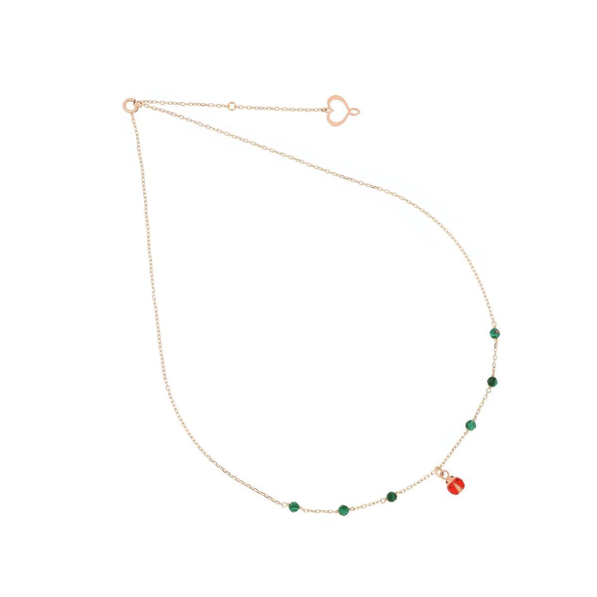 Maman et Sophie Girocollo Coccinella Oro Rosa 18kt GCLYB6