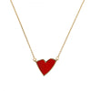  Netali Nissim Red Enamel Heart Necklace