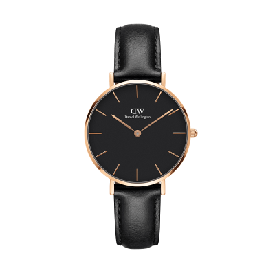 Daniel Wellington Petite Sheffield Rose Gold 32 Black