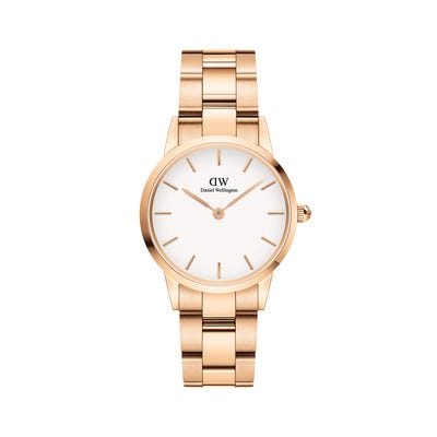 Daniel Wellington Iconic Link 28 Rose Gold White