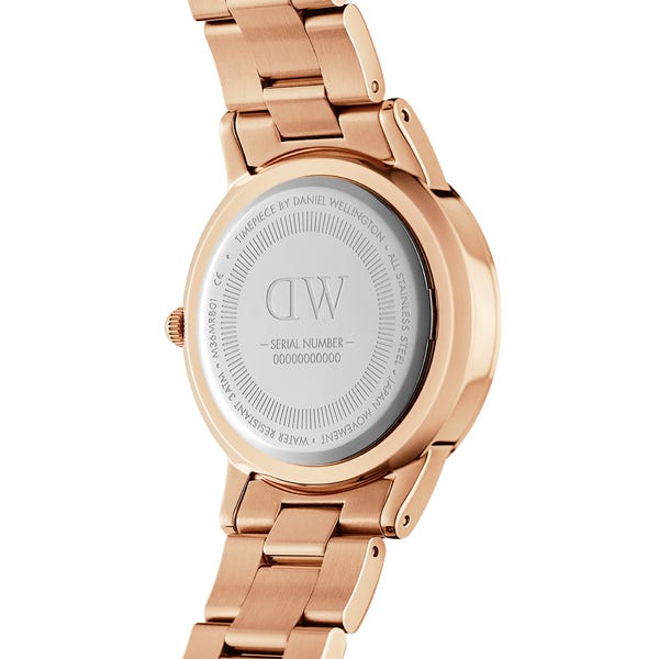 Daniel Wellington Iconic Link Rose Gold White 36mm