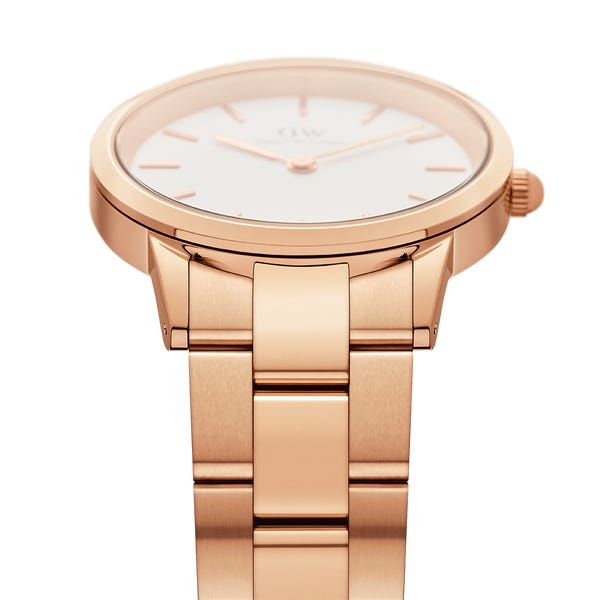 Daniel Wellington Iconic Link Rose Gold White 36mm