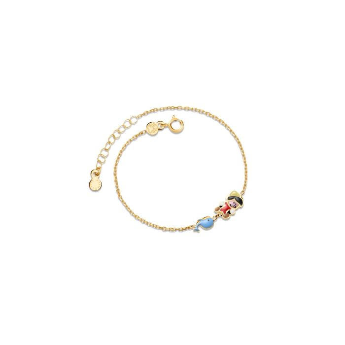 Le Bebè Fiabe Pinocchio Yellow Gold Bracelet PMG097