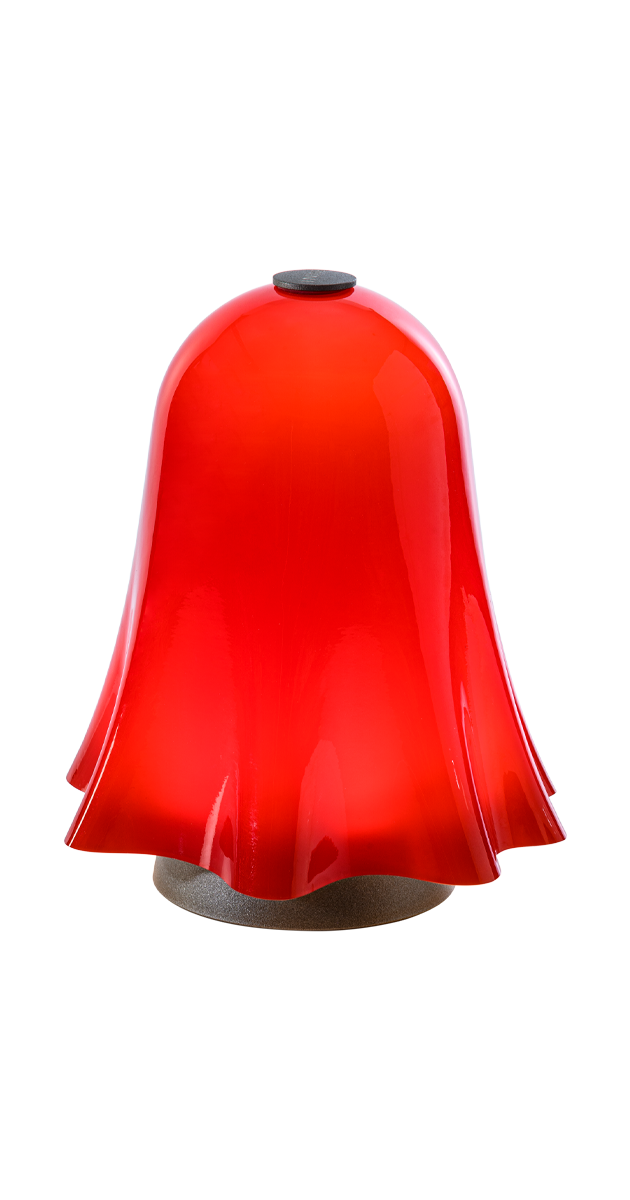 Venini Red Ghost Table Lamp - Lattimo