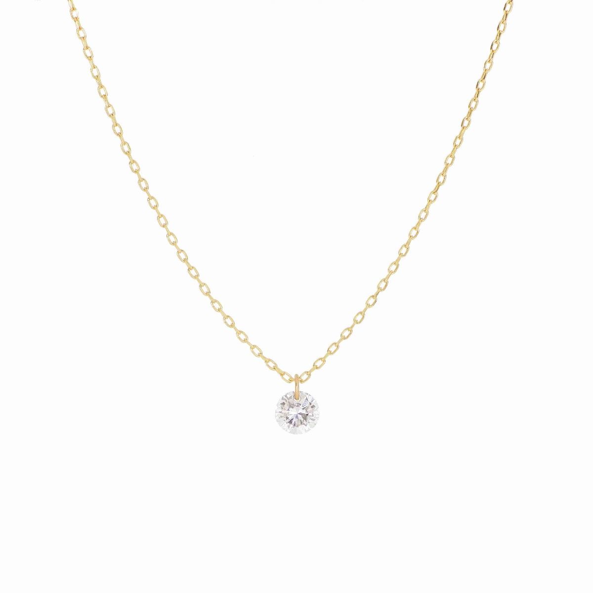 Maman et Sophie Girocollo Oro Giallo 18kt Diamante Nudo ct.0.10 GCNUD10