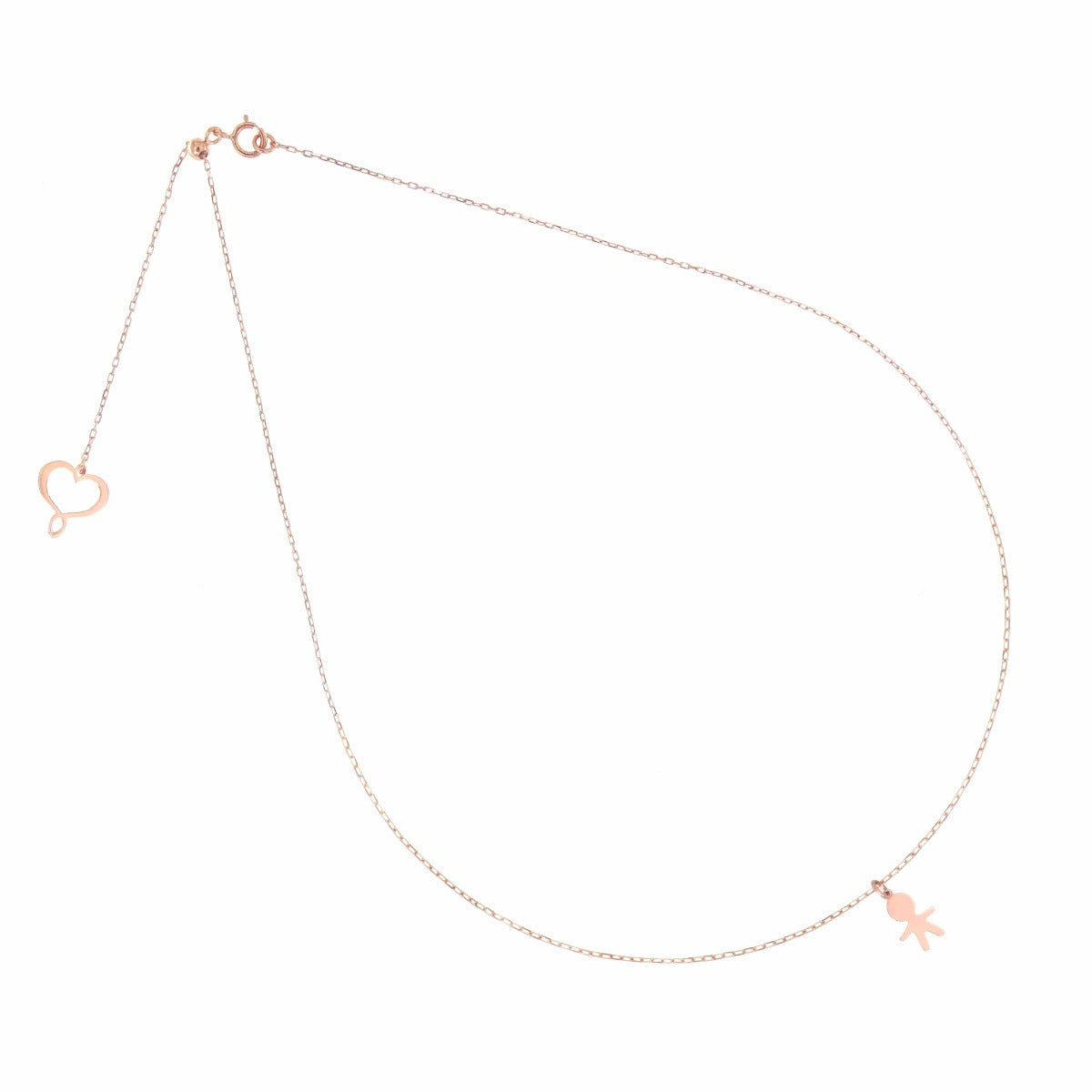 Maman et Sophie 18kt rose gold necklace with GHBAMY baby