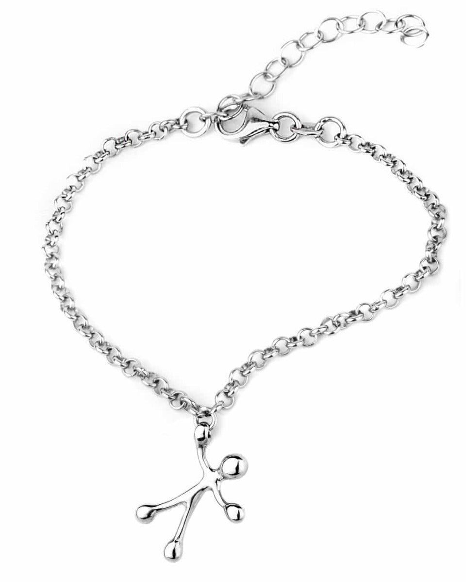 Pensieri Felici Bracelet with hug man in silver GS1056
