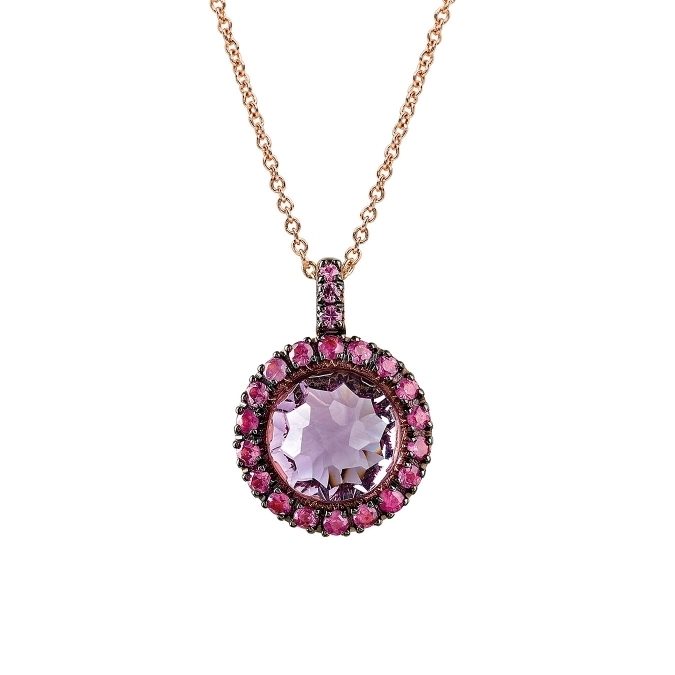 Mimi Happy Amethyst Pendant