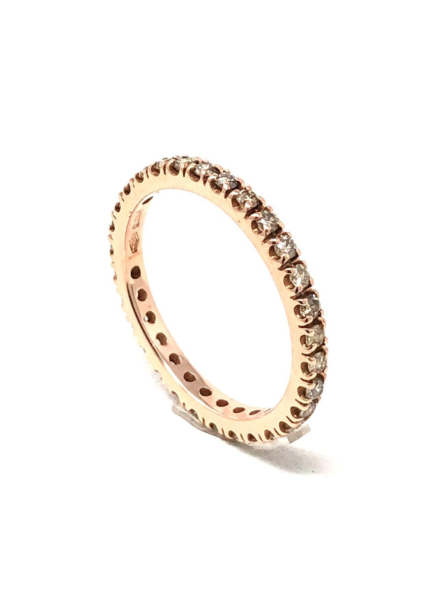 Maiocchi Milano Band Ring with Brown Diamonds 0.62 ct