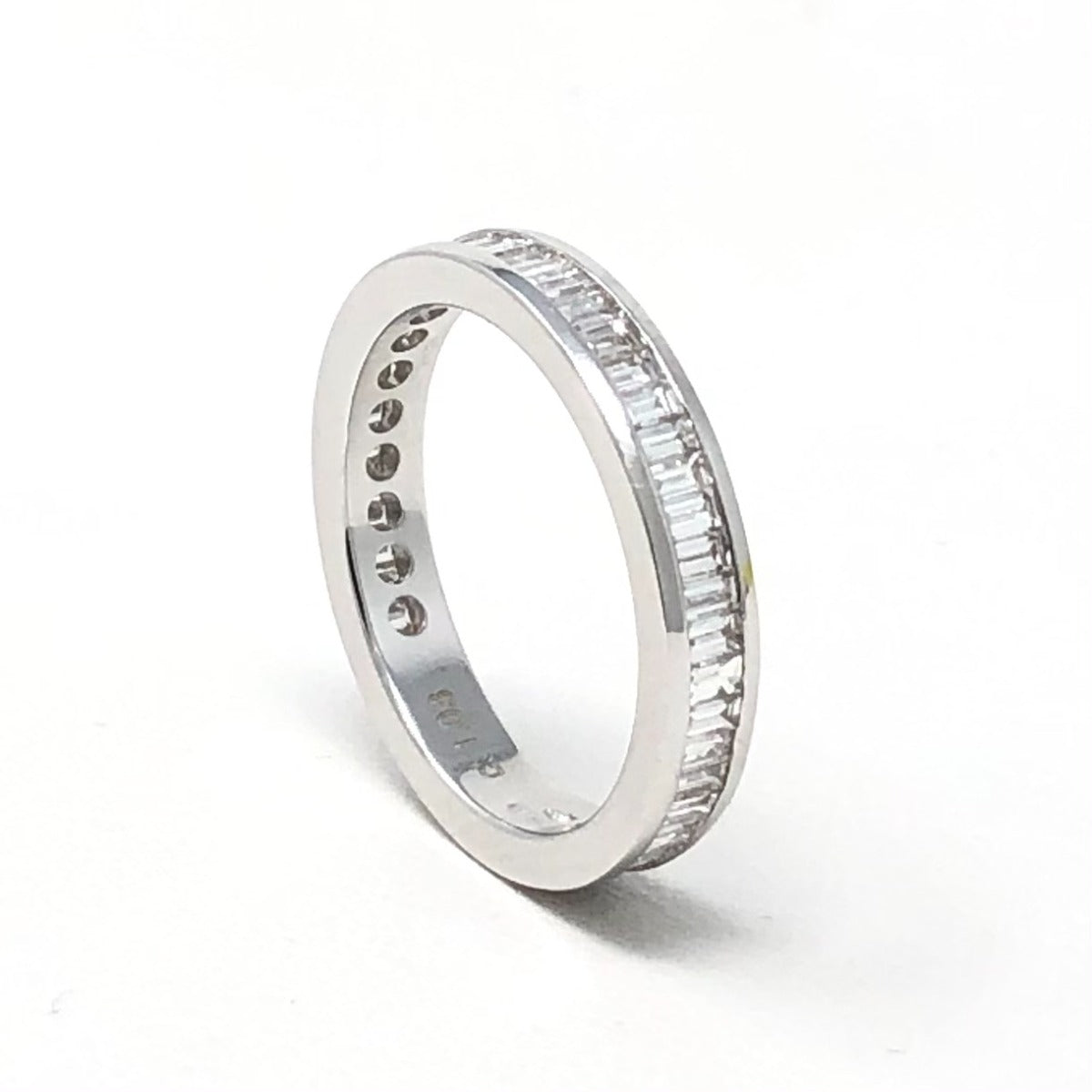 Maiocchi Milano Anello Fedina Diamanti taglio Baguette ct 1,03